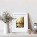 KTKDE 12x18 Wooden Picture Frame,Display Pictures 11x17 with Mat or 12x18 Without, Tempered Glass, 18 by 12 White Frame Wall Gallery Photo Frames Poster Frame best gift