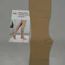 Lin Performance 20-30 mmHg Medical Compression Socks for Women and Men Knee High Open Toe Stockings Varicose Vein Swollen legs(S, Beige)