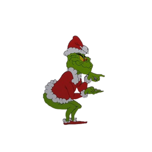 Christmas Yard Signs Stakes Grinch 6 Inches