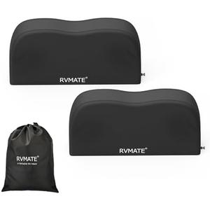 RVMATE RV Tire Covers, Dual Axle Wheel Cover (2 Pack) Fits 27""-30"" Diameter Tires, Waterproof Anti-UV 420D Oxford Black Dual Tire Covers RV Accessories for RV/Truck/Trailer, RMDTC2730-2-420B