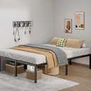 Metal Bed Frame Full Size - 16 Inch Heavy-Duty Full Platform Bed Frame No Box Spring Needed, Easy Assembly, Noise-Free, Sturdy Mattress Foundation, Underbed Storage Space