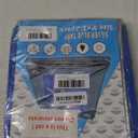 RAINDEWAY Small Tarps Waterproof 3x3 FeetPack of 2 5.5 Mil Thick, Multipurpose Waterproof Poly Tarp CoverCamping Tarpaulin Silver/Blue Tarp Finished Size