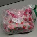 Insulated Kids Dual Compartment Lunch Bags Tote for Girls Boys Toddler Lunch Boxes Pre-School Toddler Kindergarten Picnic Camp Food Cooler Thermal with Strap (Bright Strawberry)