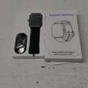 Smart Watch for Men Women, 1.85" HD Touchsreen Fitness Tracker, 120+ Sport Modes, 24/7 Heart Rate & Sleep Monitor, Pedometer, Calories, IP68 Waterproof, Fitness Watch for Android iPhone (Black)