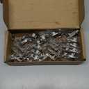 Ravinte 10 Pack 5 Pairs 1-1/2 inch Overlay Soft Close Hinges for Kitchen Cabinet Hinges Satin Nickel Hidden Hinges Stainless Steel Concealed Hinge self Closing