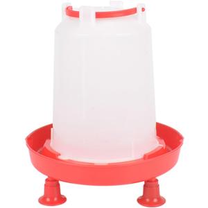 Thicken Chick Fountain Waterer Set for Outdoor Poultry Feeding Water Containers for Duck Quails Pigeons Water Fountain Chicken Waterer with Leg Support (3L)