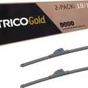 TRICO Gold 18" + 18" Premium Automotive Replacement Windshield Wiper Blades (Set of 2), Passenger and Driver Side All-Weather Beam Wiper Blades for Select Vehicle Models (18" + 18" Pair Pack)
