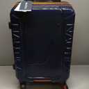 NAUTICA Birch Hardside Spinner Luggage, Navy/Orange, Carry-On 21-Inch