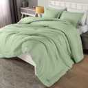 Utopia Bedding King Comforter Set Sage Green, Comforters King Size 3 Pieces Bedding Comforters Sets, Down Alternative Soft Bed Set, 1 Comforter (90 x 102 inches) 2 Pillow Shams (20 x 36 inches)