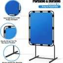 Baseball Strike Zone Target for Plastic Balls, Pitching Training Strike Zone, Height Adjustable, Ideal for Balls Training, Suitable for Indoors & Outdoors Various Occasions, Blue