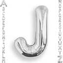 AULE 40 Inch Big Letter Balloon Silver J Large Foil Helium Alphabet Balloons A-Z for Birthday Anniversary Graduation New Year Party Decoration Supplies