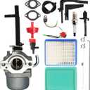 591378 Carburetor Compatible for 10 Hp 697978 796321 696132 696133 796322 694952 6250 Nikki 695115 030430 695114 Coleman Powermate 5000 6250 Storm Responder 5500 Troy Bilt 204412-0147E1 Carb