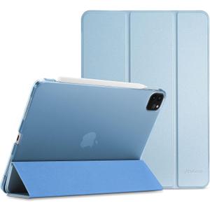 ProCase for iPad Pro 11 Inch Case 2022/2021/2020/2018(4th/3rd/2nd/1st Generation), iPad Pro 11" Slim Stand Hard Back Cover Shell Smart Folio Compatible with Pencil/Support Auto Wake/Sleep -SkyBlue