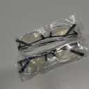 3-Pack Reading Glasses for Men, Lightweight Metal Half Frame Blue Light Blocking Computer Readers, Stylish Filter UV Ray/Computer Glare with Spring Hinge Eyeglasses(2PCS Gray+1PCS Black,+1.5)