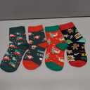 4 Pairs Christmas Socks for Kids, Christmas Gifts for Boys Girls, Fun Novelty Socks for Son Daughter (5-8 Years)