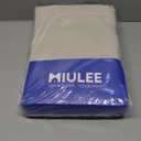 MIULEE Back Tab Cream Beige Curtains 94 Inch Long 2 Panels Set for Living Room Bedroom, Ivory Rod Pocket/Pinch Pleated Light Blocking Thermal Insulated Room Darkening Floor to Ceiling Blackout Drapes