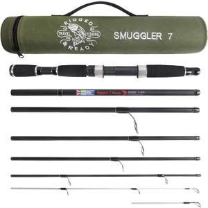 Rigged & Ready Smuggler™ Travel Fishing Rod & Reel Combo, Compact Rods+Case