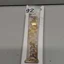 Compatible With Apple Watch Band 38mm 40mm 41mm 42mm 44mm 45mm 49mm, Gold Cowboy Chain Stainless Steel Metal Wristband Women Men Replacement for iWatch SE Series Ultra/9/8/7/6/5/4/3/2/1