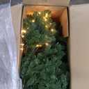 National Tree Company 7.5 ft Pre-Lit Downswept Douglas Fir Full Artificial Christmas Tree, 750 Clear Lights, 1867 Tips, Includes Stand, Green