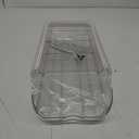 Egg Holder for Fridge, Automatic Rolling Egg Container for Refrigerator, Stackable Fridge Organizers and Storage with Lid, Clear Plastic Egg Dispenser & Tray (2 Tier)