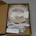 Grow Light for Indoor Plants, 144 LEDs Full Spectrum Halo Plant Light with Auto On/Off Timer (4/8/12H), 10-Level Dimmable, 3 Lighting Modes for Small Plants, Bamboo (6.3 inch Dual Head)