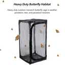 46" Heavy Duty Monarch Butterfly Habitat, Outdoor Collapsible Insect Mesh Cage Terrarium Pop-up with Zipper Protection and Detachable Bottom 23 x 23 x 46 inches