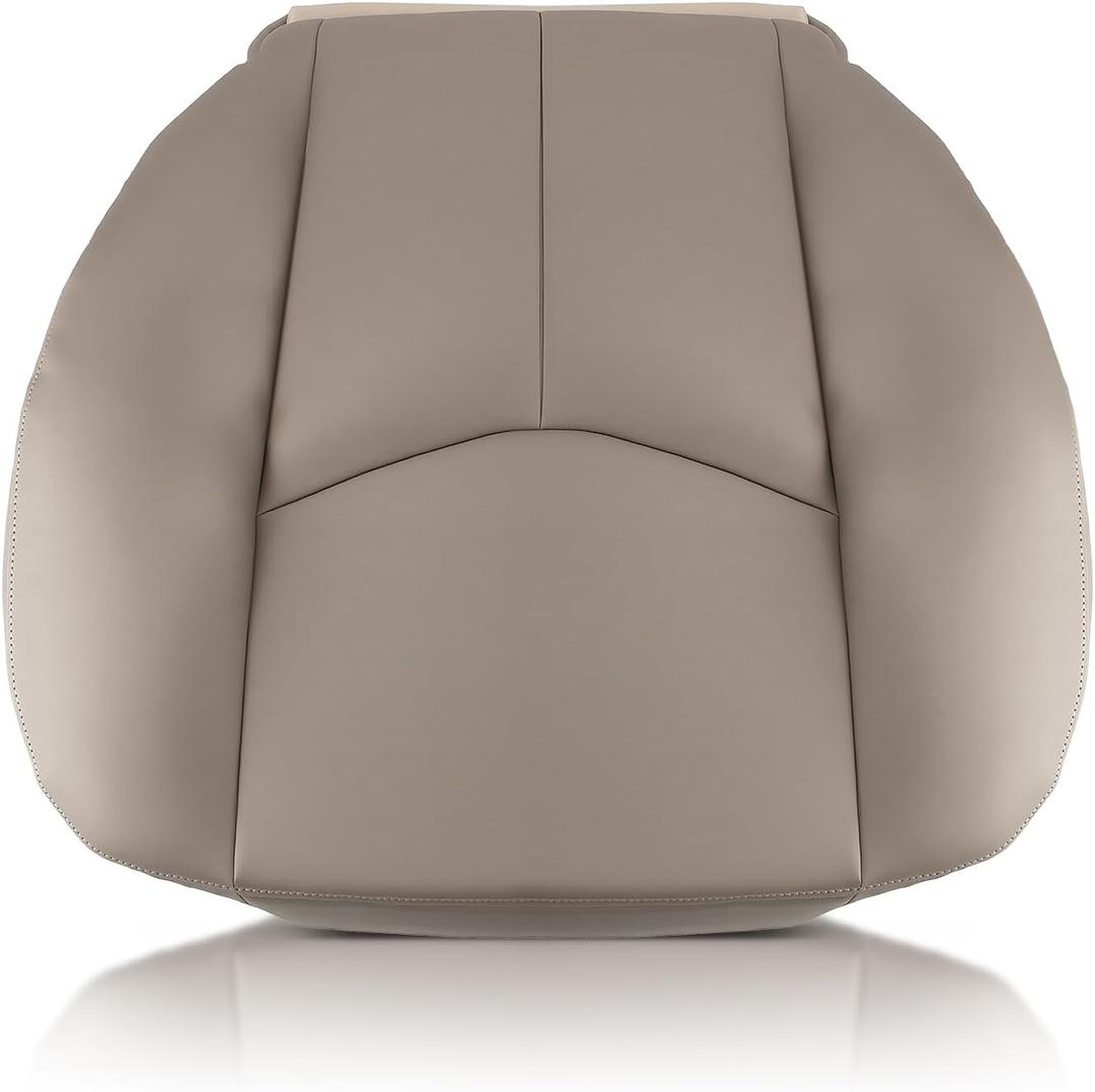 AUTOKAY Dark Beige Front Left Driver Bottom Seat Cover Fits for Chevy Silverado 2500 HD 2003 2004 2005 2006