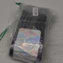 300 Pcs Holographic Mylar Bags Bulk, Smell Proof Resealable Bags with Clear Window, Foil Pouch for Small Business and Food Storage (Black, 4.7x7.9 Inch)