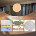 Linen Pendant Lamp Shade 2-pack White Round Hanging Lampshade, 20 inch
