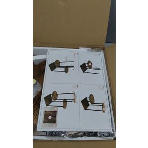 4 Tier Wood Tall Plant Stand Metal Rack Indoor, Multiple Flower Pot Holder Shelves Corner Rack, Round Planter Shelf Display Rack Storage Organizer for Patio Living Room Balcony(Black)