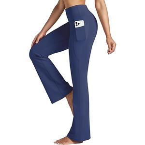 Willit Women's Yoga Pants 27"/29"/31"/33" Flare Leggings Bootcut High Waist Tummy Control Workout Pants with Pockets, Size Large