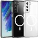 TIANNIUKE Magnetic Case for Samsung Galaxy Note 20 Ultra, Translucent Matte Anti-Fingerprint,Compatible with MagSafe,Adjustable Kickstand,Shockproof Protective Phone Case (Clear)