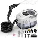 ODSD Steam Cleaner for Home & Car, 3-Level Adjustable Steamer for Cleaning, 15s Heat-Up & 1.6L Large Tank, Handheld Steam Cleaner for Car Detailing, Home, Tile, Grout, Furniture with 15pcs Accessories (White)