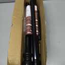 Black Curtain Rods for Windows 48 to 84" - 1 inch Stainless Steel Window Curtain Rod, Adjustable Drapery Rods Heavy Duty for Kitchen,Sliding Door,Bedroom (3 Brackets)