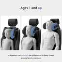 Car Headrest Pillow, 4-Way Adjustable Car Headrest,Thickened Memory Foam Road Pal Headrest, Neck Support Pillow, U- Shaped Design, Travel Car Sleeping,Suitable for Kids and Adults