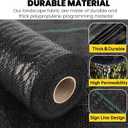 6.5FT x 32FT Weed Barrier Control Woven Garden Weed Landscape Fabric Heavy Duty Ground Cover