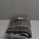 GarveeHome Runner Rug 2x6 For Kitchen Non Slip Washable Hallway Runner Rugs Modern Bordered Bathroom Throw Mat Soft Non Shedding Checkered Runners Geometric Area Rug for Bedside Living Room, Black