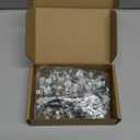 #10 x 1 Zinc Plated Steel Self Drilling Roofing Screws, Hex Head Self Tapping Screws with EPDM Washer, White Head, 100 PCS