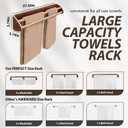 Solid Wood Bamboo Double Towel Bar - Double Towel Rack - Double Towel Bar for Bathroom Wall - Dual Towel Rack - Double Towel Racks for Bathroom - Water Resistant Bamboo Rods