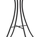 Evergreen Garden Metal Hourglass Shape Bird Bath Stand for Outdoors | 31" Tall Fits up to 18" Diameter Bowls | Weatherproof Easy Assembly | 4 Stable Steel Legs for Garden Patio Outside