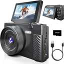 4K Digital Camera for Photography, Autofocus Vlogging Camera for YouTube with WiFi, Point and Shoot Camera for Beginners Teens and Travel (Standard Style)