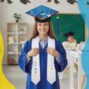 2 Pcs Graduation Cap and Stole Set Class of 2026 Grad Cap with Tassel and Sash for High School College
