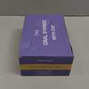 50 Pcs 1ml Syringes with Caps Oral Dispenser Individually Sterile Warpped for Medicine Dropper, Colostrum Collect Feeding Pets, Liquid