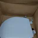 BEMIS 500EC 390 Toilet Seat with Easy Clean & Change Hinges, 1 Pack Round, Cotton White