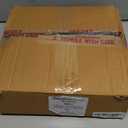 Creative Co-Op Wood Bead and Metal Bell Garland, Natural and Antique Gold Finish