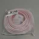 White Rubber Weather Stripping Door Seal Strip, D Shape Door Weather Seal Strip, Self-Adhesive Soundproofing Frame Insulation Tape for Doors Frame/Window Seal,Blocks Cold Drafts Noise (50 Feet)