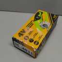 Cordless Electric Scissors, 4V Box Cutter & Cardboard Cutter with 2 Titanium Blades - Rotary Cutter with LED Light for Fabric, Leather, Carpet, Plastic, Crafting + Storage Case (Steel Blue)