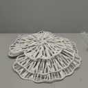 Creative Co-Op Handmade White Coral Shaped Paper & Metal Wall Dcor (Set of 3 Sizes)