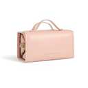 YDR Travel Makeup Bag,Capacity Cosmetic Bag for Women Portable Pouch Case Toiletry Bag 4-in-1 Roll-Up Makeup Bag Storage Organizer With 4 Detachable Removable (4 separate-Brown)