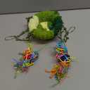 KATUMO Bird Nest, Conure Breeding Bed Parrotlet Snuggle Nest Lovebird Bed Bird Swing Bed for Small Birds, Size Small (5.5"L x 5.5"W x 3.0"Th, Green)